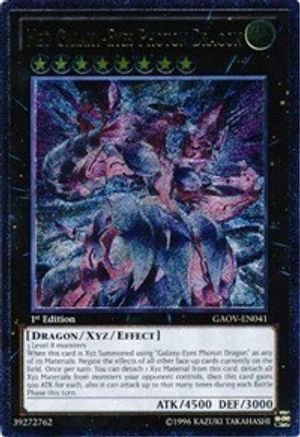 Neo Galaxy-Eyes Photon Dragon (UTR) (GAOV-EN041) - Galactic Overlord 1st Edition Galactic Overlord Yugioh Single  Squirtle Squad Card Shop.