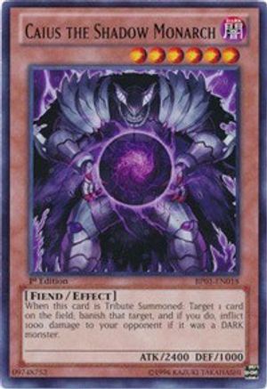 Caius the Shadow Monarch (BP01-EN018) - Battle Pack: Epic Dawn 1st Edition Battle Pack: Epic Dawn Yugioh Single  Squirtle Squad Card Shop.