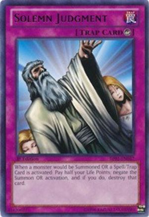 Solemn Judgment (BP01-EN047) - Battle Pack: Epic Dawn 1st Edition Battle Pack: Epic Dawn Yugioh Single  Squirtle Squad Card Shop.