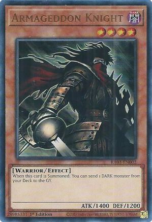 Armageddon Knight (UR) (RA03-EN002) - Quarter Century Bonanza 1st Edition Quarter Century Bonanza Yugioh Single  Squirtle Squad Card Shop.