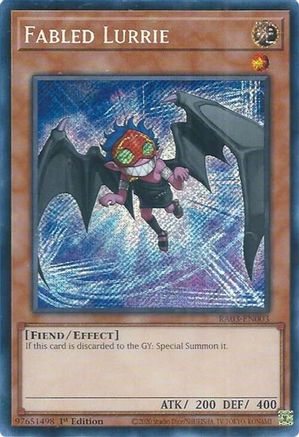 Fabled Lurrie (Secret Rare) (RA03-EN003) - Quarter Century Bonanza 1st Edition Quarter Century Bonanza Yugioh Single  Squirtle Squad Card Shop.