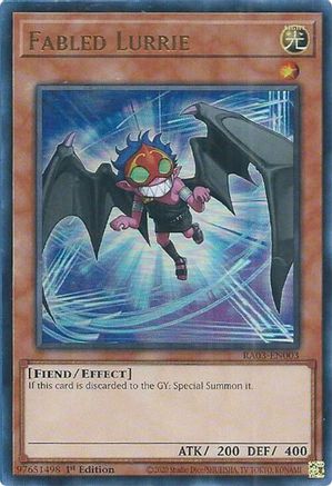 Fabled Lurrie (UR) (RA03-EN003) - Quarter Century Bonanza 1st Edition Quarter Century Bonanza Yugioh Single  Squirtle Squad Card Shop.