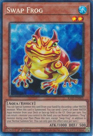 Swap Frog (PCR) (RA03-EN005) - Quarter Century Bonanza 1st Edition Quarter Century Bonanza Yugioh Single  Squirtle Squad Card Shop.