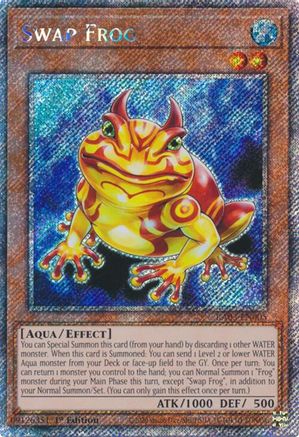 Swap Frog (Platinum Secret Rare) (RA03-EN005) - Quarter Century Bonanza 1st Edition Quarter Century Bonanza Yugioh Single  Squirtle Squad Card Shop.