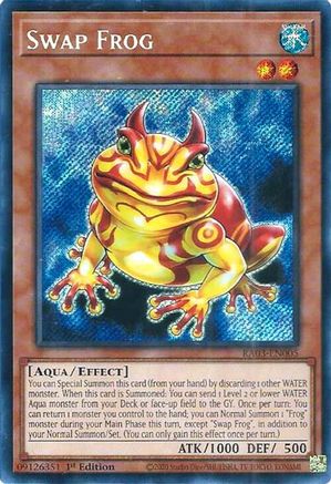 Swap Frog (Secret Rare) (RA03-EN005) - Quarter Century Bonanza 1st Edition Quarter Century Bonanza Yugioh Single  Squirtle Squad Card Shop.