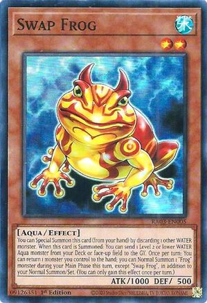 Swap Frog (RA03-EN005) - Quarter Century Bonanza 1st Edition Quarter Century Bonanza Yugioh Single  Squirtle Squad Card Shop.