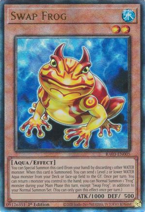 Swap Frog (PUR) (RA03-EN005) - Quarter Century Bonanza 1st Edition Quarter Century Bonanza Yugioh Single  Squirtle Squad Card Shop.