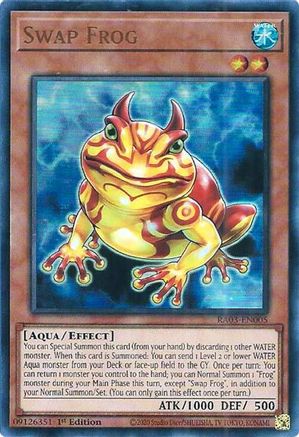 Swap Frog (UR) (RA03-EN005) - Quarter Century Bonanza 1st Edition Quarter Century Bonanza Yugioh Single  Squirtle Squad Card Shop.