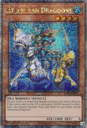 Atlantean Dragoons (Quarter Century Secret Rare) (RA03-EN006) - Quarter Century Bonanza 1st Edition Quarter Century Bonanza Yugioh Single  Squirtle Squad Card Shop.