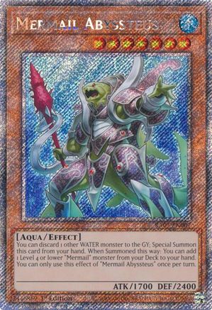 Mermail Abyssteus (Platinum Secret Rare) (RA03-EN007) - Quarter Century Bonanza 1st Edition Quarter Century Bonanza Yugioh Single  Squirtle Squad Card Shop.