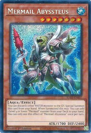 Mermail Abyssteus (Secret Rare) (RA03-EN007) - Quarter Century Bonanza 1st Edition Quarter Century Bonanza Yugioh Single  Squirtle Squad Card Shop.