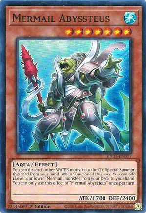 Mermail Abyssteus (RA03-EN007) - Quarter Century Bonanza 1st Edition Quarter Century Bonanza Yugioh Single  Squirtle Squad Card Shop.