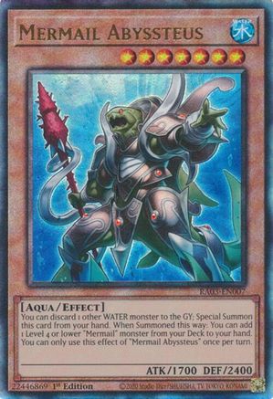 Mermail Abyssteus (PUR) (RA03-EN007) - Quarter Century Bonanza 1st Edition Quarter Century Bonanza Yugioh Single  Squirtle Squad Card Shop.