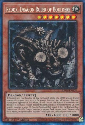 Redox, Dragon Ruler of Boulders (PCR) (RA03-EN008) - Quarter Century Bonanza 1st Edition Quarter Century Bonanza Yugioh Single  Squirtle Squad Card Shop.