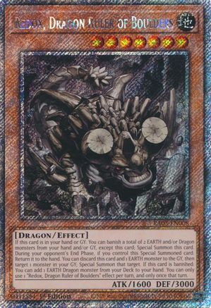 Redox, Dragon Ruler of Boulders (Platinum Secret Rare) (RA03-EN008) - Quarter Century Bonanza 1st Edition Quarter Century Bonanza Yugioh Single  Squirtle Squad Card Shop.