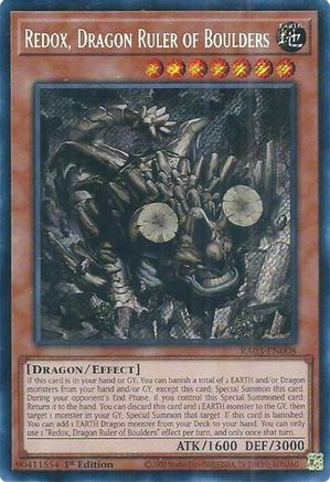 Redox, Dragon Ruler of Boulders (Secret Rare) (RA03-EN008) - Quarter Century Bonanza 1st Edition Quarter Century Bonanza Yugioh Single  Squirtle Squad Card Shop.
