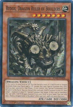 Redox, Dragon Ruler of Boulders (RA03-EN008) - Quarter Century Bonanza 1st Edition Quarter Century Bonanza Yugioh Single  Squirtle Squad Card Shop.
