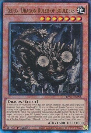 Redox, Dragon Ruler of Boulders (PUR) (RA03-EN008) - Quarter Century Bonanza 1st Edition Quarter Century Bonanza Yugioh Single  Squirtle Squad Card Shop.