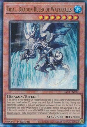 Tidal, Dragon Ruler of Waterfalls (PUR) (RA03-EN009) - Quarter Century Bonanza 1st Edition Quarter Century Bonanza Yugioh Single  Squirtle Squad Card Shop.