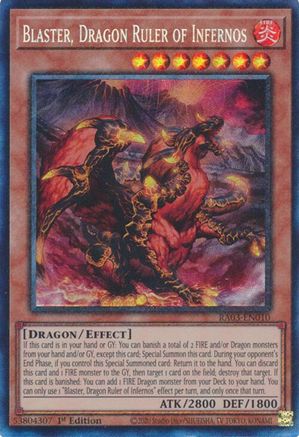 Blaster, Dragon Ruler of Infernos (PCR) (RA03-EN010) - Quarter Century Bonanza 1st Edition Quarter Century Bonanza Yugioh Single  Squirtle Squad Card Shop.