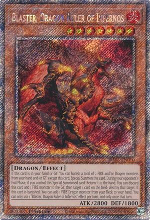 Blaster, Dragon Ruler of Infernos (Platinum Secret Rare) (RA03-EN010) - Quarter Century Bonanza 1st Edition Quarter Century Bonanza Yugioh Single  Squirtle Squad Card Shop.
