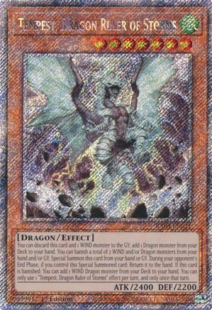 Tempest, Dragon Ruler of Storms (Platinum Secret Rare) (RA03-EN011) - Quarter Century Bonanza 1st Edition Quarter Century Bonanza Yugioh Single  Squirtle Squad Card Shop.