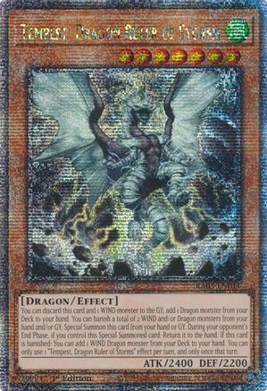 Tempest, Dragon Ruler of Storms (Quarter Century Secret Rare) (RA03-EN011) - Quarter Century Bonanza 1st Edition Quarter Century Bonanza Yugioh Single  Squirtle Squad Card Shop.