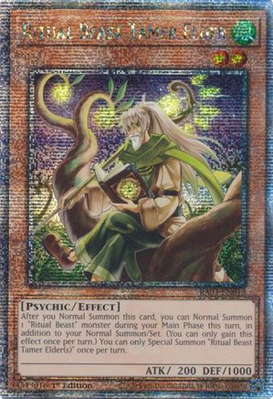 Ritual Beast Tamer Elder (Quarter Century Secret Rare) (RA03-EN012) - Quarter Century Bonanza 1st Edition Quarter Century Bonanza Yugioh Single  Squirtle Squad Card Shop.