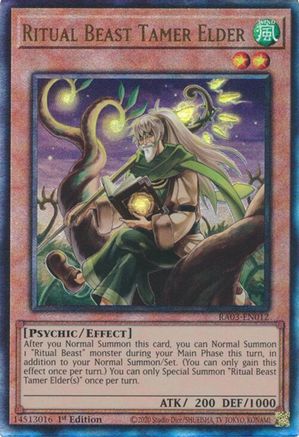 Ritual Beast Tamer Elder (PUR) (RA03-EN012) - Quarter Century Bonanza 1st Edition Quarter Century Bonanza Yugioh Single  Squirtle Squad Card Shop.