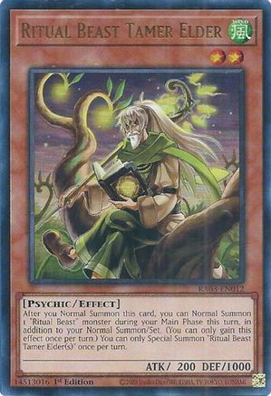 Ritual Beast Tamer Elder (UR) (RA03-EN012) - Quarter Century Bonanza 1st Edition Quarter Century Bonanza Yugioh Single  Squirtle Squad Card Shop.