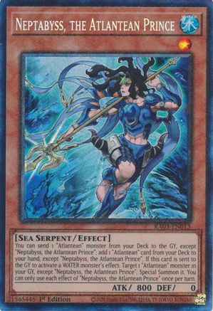 Neptabyss, the Atlantean Prince (PCR) (RA03-EN013) - Quarter Century Bonanza 1st Edition Quarter Century Bonanza Yugioh Single  Squirtle Squad Card Shop.
