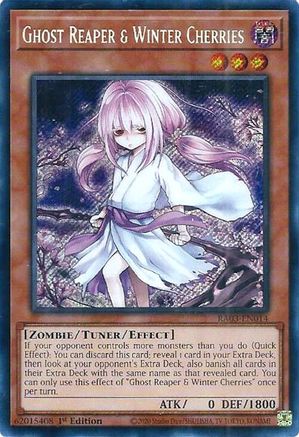 Ghost Reaper & Winter Cherries (Alternate Art) (Secret Rare) (RA03-EN014) - Quarter Century Bonanza 1st Edition Quarter Century Bonanza Yugioh Single  Squirtle Squad Card Shop.