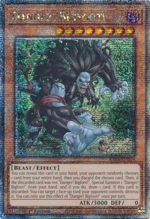 Danger! Bigfoot! (Quarter Century Secret Rare) (RA03-EN019) - Quarter Century Bonanza 1st Edition Quarter Century Bonanza Yugioh Single  Squirtle Squad Card Shop.