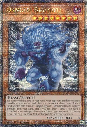 Danger! Bigfoot! (Alternate Art) (Quarter Century Secret Rare) (RA03-EN019) - Quarter Century Bonanza 1st Edition Quarter Century Bonanza Yugioh Single  Squirtle Squad Card Shop.
