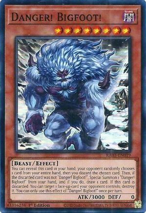 Danger! Bigfoot! (Alternate Art) (RA03-EN019) - Quarter Century Bonanza 1st Edition Quarter Century Bonanza Yugioh Single  Squirtle Squad Card Shop.