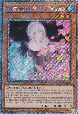 Ghost Sister & Spooky Dogwood (Alternate Art) (Platinum Secret Rare) (RA03-EN020) - Quarter Century Bonanza 1st Edition Quarter Century Bonanza Yugioh Single  Squirtle Squad Card Shop.