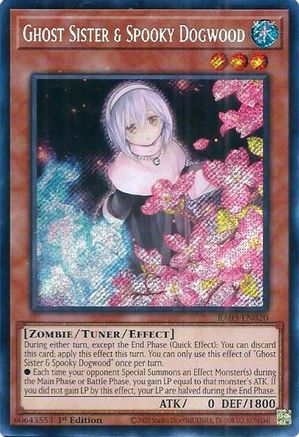 Ghost Sister & Spooky Dogwood (Alternate Art) (Secret Rare) (RA03-EN020) - Quarter Century Bonanza 1st Edition Quarter Century Bonanza Yugioh Single  Squirtle Squad Card Shop.