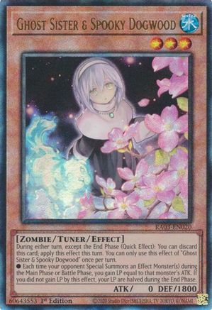 Ghost Sister & Spooky Dogwood (Alternate Art) (PUR) (RA03-EN020) - Quarter Century Bonanza 1st Edition Quarter Century Bonanza Yugioh Single  Squirtle Squad Card Shop.