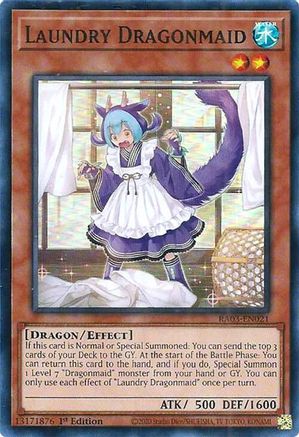 Laundry Dragonmaid (RA03-EN021) - Quarter Century Bonanza 1st Edition Quarter Century Bonanza Yugioh Single  Squirtle Squad Card Shop.