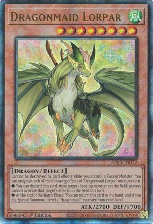 Dragonmaid Lorpar (PUR) (RA03-EN022) - Quarter Century Bonanza 1st Edition Quarter Century Bonanza Yugioh Single  Squirtle Squad Card Shop.