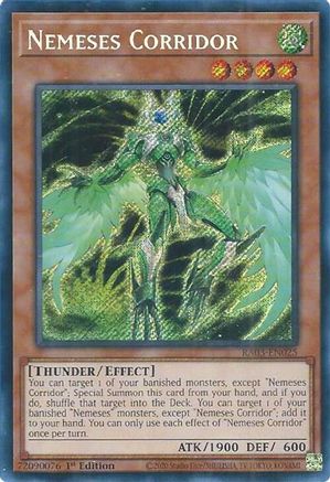 Nemeses Corridor (Secret Rare) (RA03-EN025) - Quarter Century Bonanza 1st Edition Quarter Century Bonanza Yugioh Single  Squirtle Squad Card Shop.
