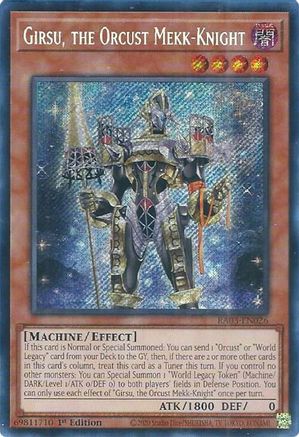 Girsu, the Orcust Mekk-Knight (Secret Rare) (RA03-EN026) - Quarter Century Bonanza 1st Edition Quarter Century Bonanza Yugioh Single  Squirtle Squad Card Shop.