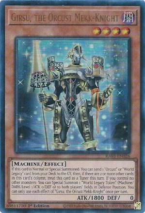 Girsu, the Orcust Mekk-Knight (UR) (RA03-EN026) - Quarter Century Bonanza 1st Edition Quarter Century Bonanza Yugioh Single  Squirtle Squad Card Shop.