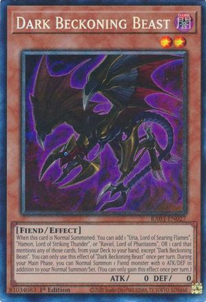 Dark Beckoning Beast (PCR) (RA03-EN027) - Quarter Century Bonanza 1st Edition Quarter Century Bonanza Yugioh Single  Squirtle Squad Card Shop.
