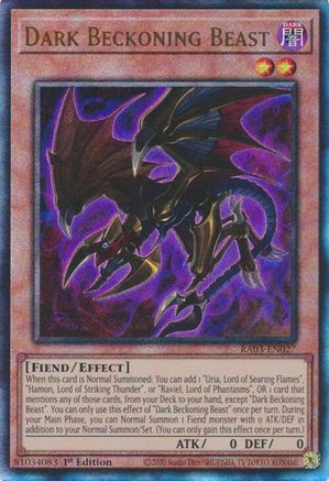 Dark Beckoning Beast (PUR) (RA03-EN027) - Quarter Century Bonanza 1st Edition Quarter Century Bonanza Yugioh Single  Squirtle Squad Card Shop.