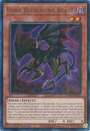 Dark Beckoning Beast (UR) (RA03-EN027) - Quarter Century Bonanza 1st Edition Quarter Century Bonanza Yugioh Single  Squirtle Squad Card Shop.