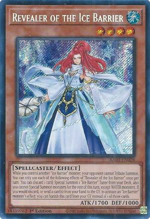 Revealer of the Ice Barrier (Secret Rare) (RA03-EN028) - Quarter Century Bonanza 1st Edition Quarter Century Bonanza Yugioh Single  Squirtle Squad Card Shop.