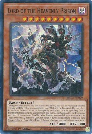 Lord of the Heavenly Prison (RA03-EN029) - Quarter Century Bonanza 1st Edition Quarter Century Bonanza Yugioh Single  Squirtle Squad Card Shop.