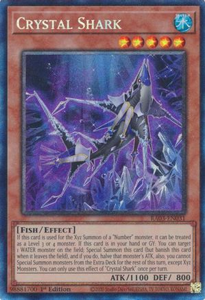 Crystal Shark (PCR) (RA03-EN031) - Quarter Century Bonanza 1st Edition Quarter Century Bonanza Yugioh Single  Squirtle Squad Card Shop.