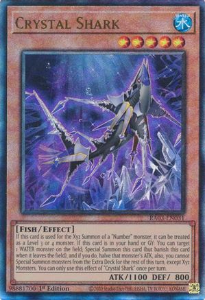 Crystal Shark (PUR) (RA03-EN031) - Quarter Century Bonanza 1st Edition Quarter Century Bonanza Yugioh Single  Squirtle Squad Card Shop.